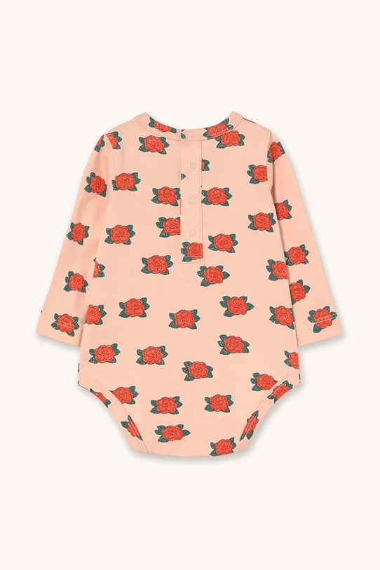 Tinycottons body bawełniane niemowlęce CAMELIAS BODY AW25.202 różowy AW25