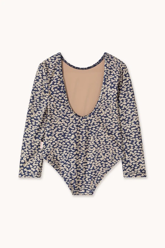 Tinycottons body dziecięce SMALL FLOWERS SHINY BODY AW25.356 granatowy AW25
