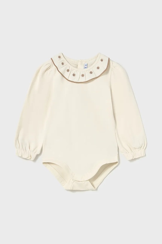 Pamučni bodi za bebe Mayoral Proizvod za bebe bež 2734.4F.Baby.9BYA