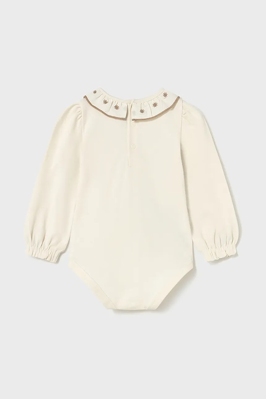 Pamučni bodi za bebe Mayoral 2734.4F.Baby.9BYA bež AW25