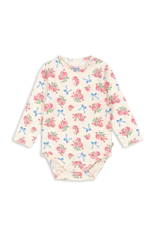 Konges Sløjd body niemowlęce BASIC LS BODY GOTS Produkt niemowlęcy beżowy KS103702.G.9BYA