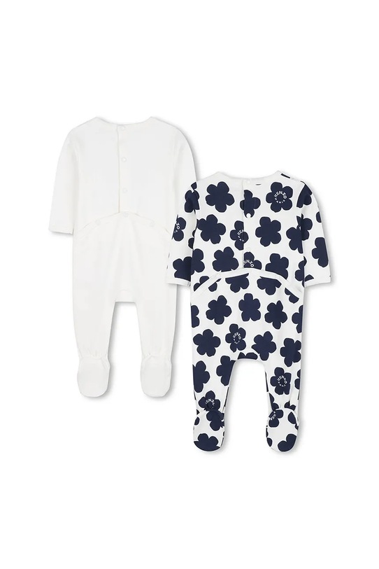 Kenzo Kids pajacyk niemowlęcy bawełniany 2-pack K61251 biały AW25