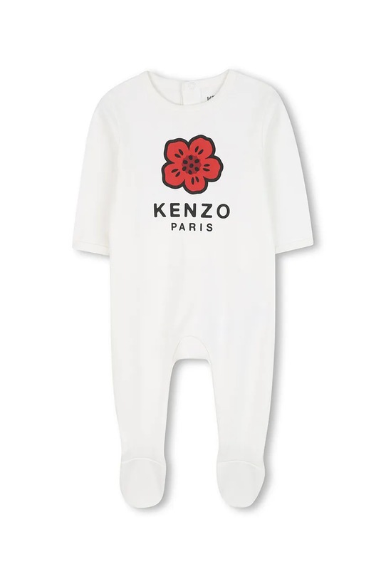 Dziewczynka Kenzo Kids pajacyk niemowlęcy bawełniany 2-pack K61251 biały