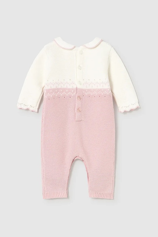 Mayoral Newborn salopetă din bumbac pentru bebeluși 2601.2B.Newborn.9BYA roz AW25