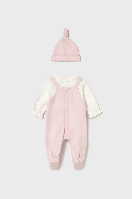 Повзунки та дитяча шапочка Mayoral Newborn 2602.2B.Newborn.9BYA рожевий AW25