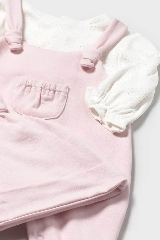 Дівчинка Повзунки та дитяча шапочка Mayoral Newborn 2602.2B.Newborn.9BYA рожевий