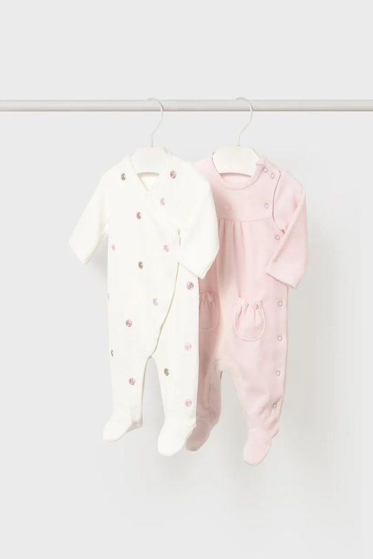 Mayoral Newborn śpioszki niemowlęce 2-pack Produkt niemowlęcy różowy 2706.2H.Newborn.9BYA
