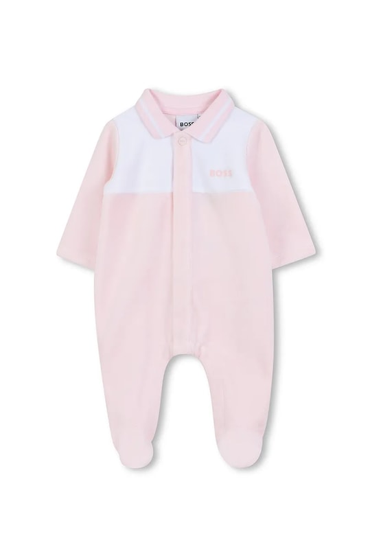 BOSS pajacyk niemowlęcy różowy J52725