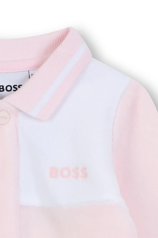 Dziewczynka BOSS pajacyk niemowlęcy J52725 różowy