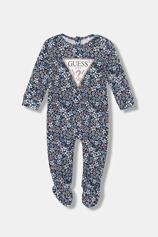 Guess śpioszki bawełniane niemowlęce Produkt niemowlęcy niebieski S5BG02.KA6W1.9BYA