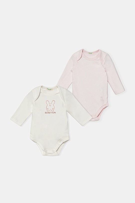 United Colors of Benetton body niemowlęce 2-pack Produkt niemowlęcy różowy 3DKAAB00S.G.W.seasonal