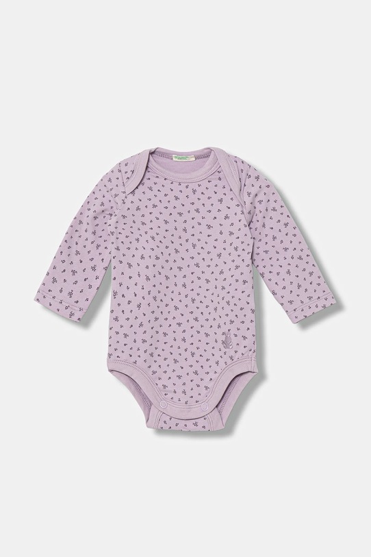 United Colors of Benetton body niemowlęce 2-pack 3DKAAB00S.G.W.seasonal fioletowy AW25