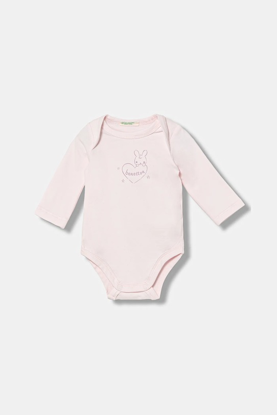 Dziewczynka United Colors of Benetton body niemowlęce 2-pack 3DKAAB00S.G.W.seasonal fioletowy