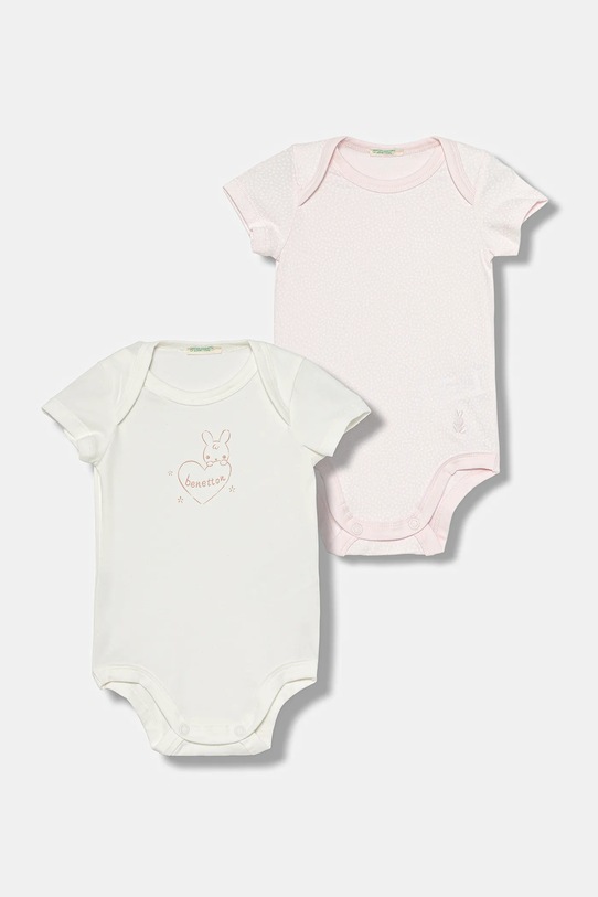 United Colors of Benetton body niemowlęce 2-pack Produkt niemowlęcy różowy 3DKAAB00T.G.W.seasonal