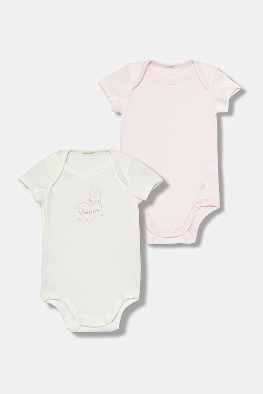 Body pre bábätká United Colors of Benetton 2-pak Pre bábätká ružová 3DKAAB00T.G.W.seasonal