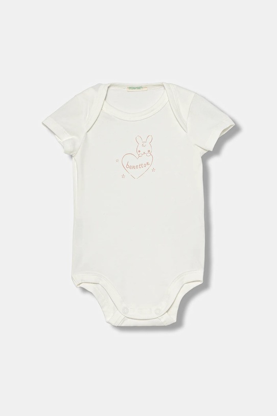 United Colors of Benetton body niemowlęce 2-pack 3DKAAB00T.G.W.seasonal różowy AW25