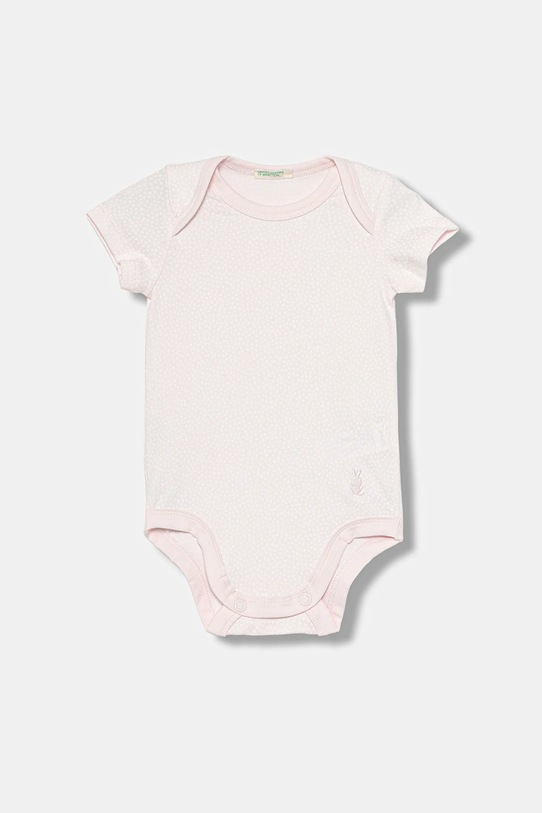 Dziewczynka United Colors of Benetton body niemowlęce 2-pack 3DKAAB00T.G.W.seasonal różowy