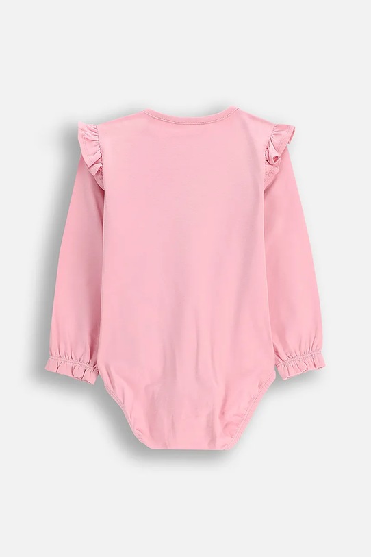 Coccodrillo body z bawełną niemowlęce ZC5112102HGN różowy AW25
