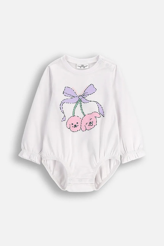 Coccodrillo body niemowlęce z bawełną Produkt niemowlęcy biały ZC5112103HGN