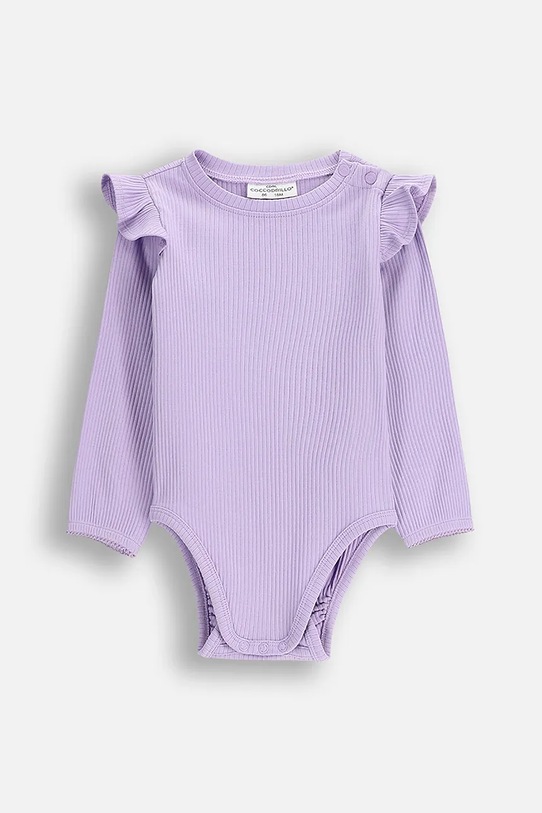 Coccodrillo body z bawełną niemowlęce Produkt niemowlęcy fioletowy ZC5112104HGN
