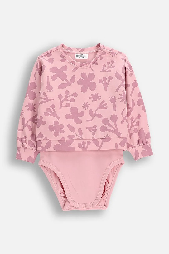 Coccodrillo body i bluza niemowlęca Produkt niemowlęcy różowy ZC5112102TGN