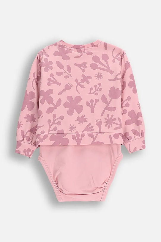 Coccodrillo body i bluza niemowlęca ZC5112102TGN różowy AW25