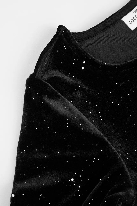 Dziewczynka Coccodrillo body bawełniane niemowlęce ZC5112201EPG czarny