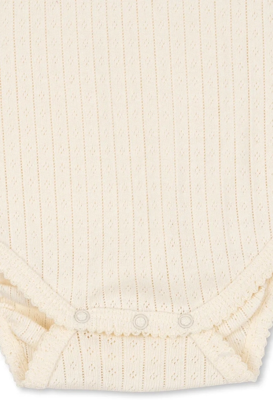 Konges Sløjd body bawełniane niemowlęce MINNIE BODY GOTS KS104373.9BYA beżowy