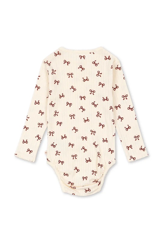 Konges Sløjd body bawełniane niemowlęce MINNIE BODY GOTS KS104373.9BYA beżowy AW25