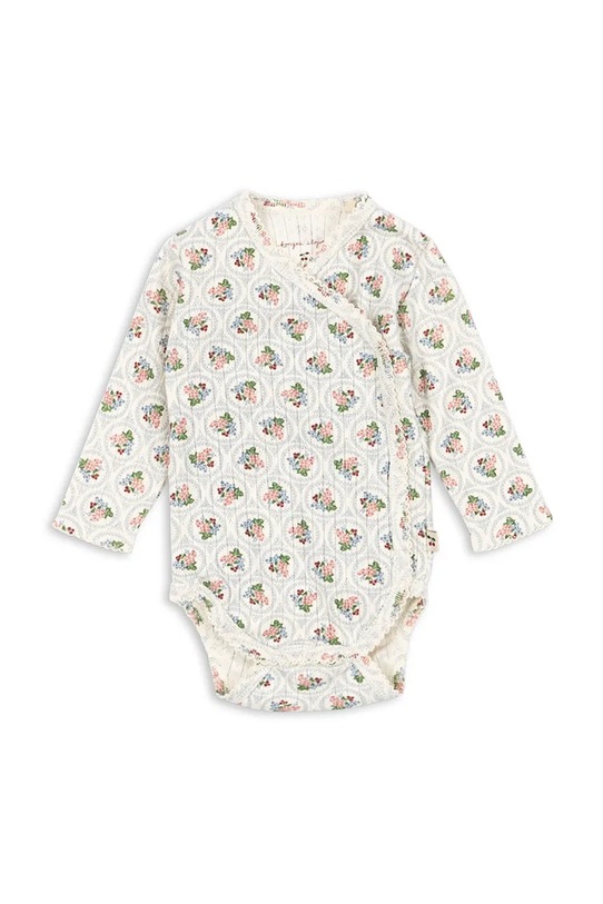Konges Sløjd body bawełniane niemowlęce MINNIE NEWBORN BODY GOTS Produkt niemowlęcy multicolor KS104377.9BYA