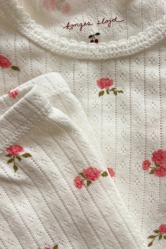 Konges Sløjd body bawełniane niemowlęce MINNIE BODY GOTS KS3013.9BYA