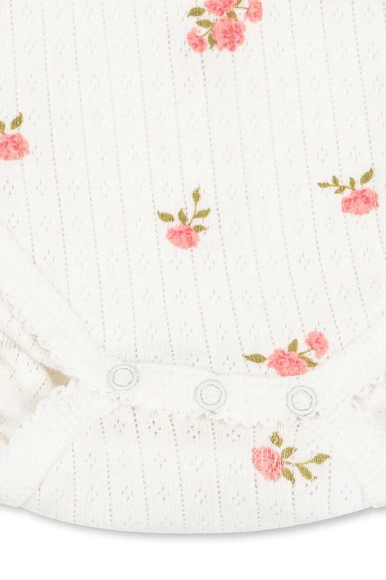 Konges Sløjd body bawełniane niemowlęce MINNIE BODY GOTS KS3013.9BYA biały