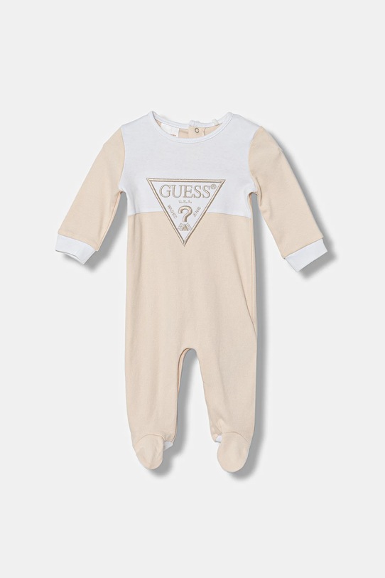 Guess śpioszki bawełniane niemowlęce Produkt niemowlęcy beżowy H5YW07.KA6W4.9BYA