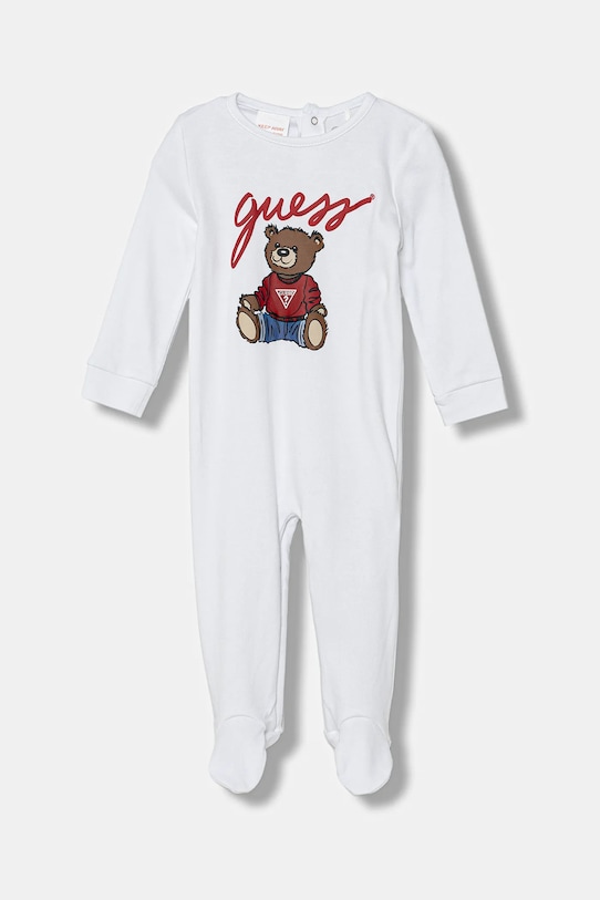 Guess śpioszki bawełniane niemowlęce Produkt niemowlęcy biały H5YW11.KA6W4.9BYA