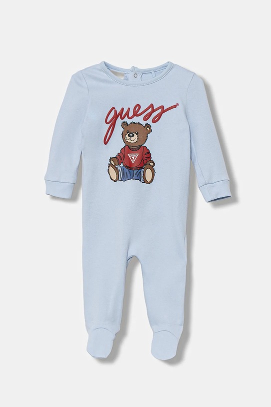 Guess śpioszki bawełniane niemowlęce Produkt niemowlęcy niebieski H5YW11.KA6W4.9BYA
