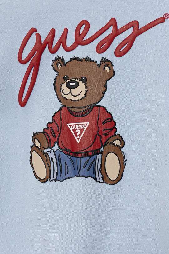 Chłopiec Guess śpioszki bawełniane niemowlęce H5YW11.KA6W4.9BYA niebieski