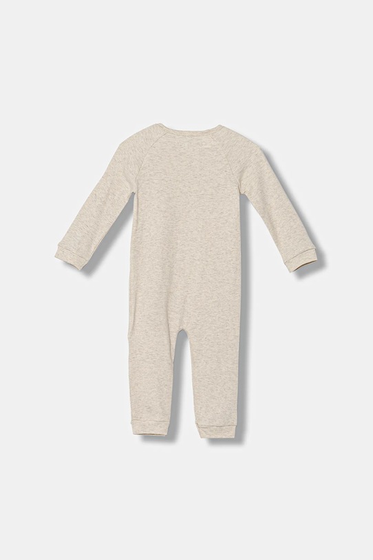 Guess pajacyk niemowlęcy bawełniany H5YW13.KAE14.9BYA beżowy AW25