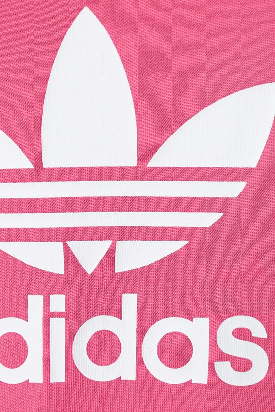 adidas Originals rampers bawełniany niemowlęcy różowy JY1134