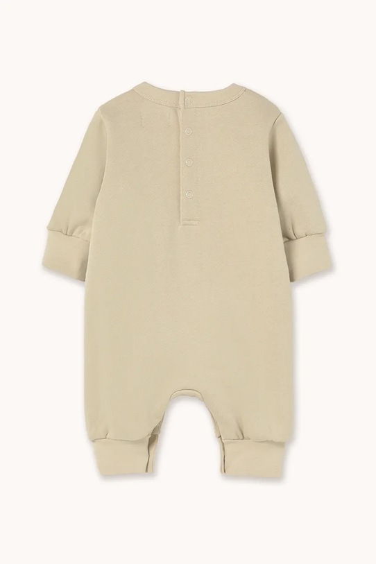 Tinycottons pajacyk niemowlęcy bawełniany TINY DOG GRAPHIC ONE-PIECE AW25.299 beżowy AW25