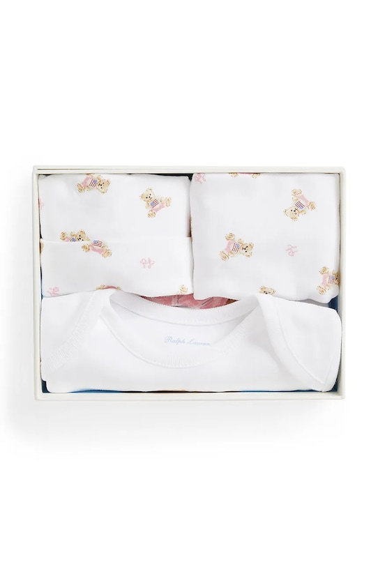 Polo Ralph Lauren body bawełniane niemowlęce 310981226001 biały AW25
