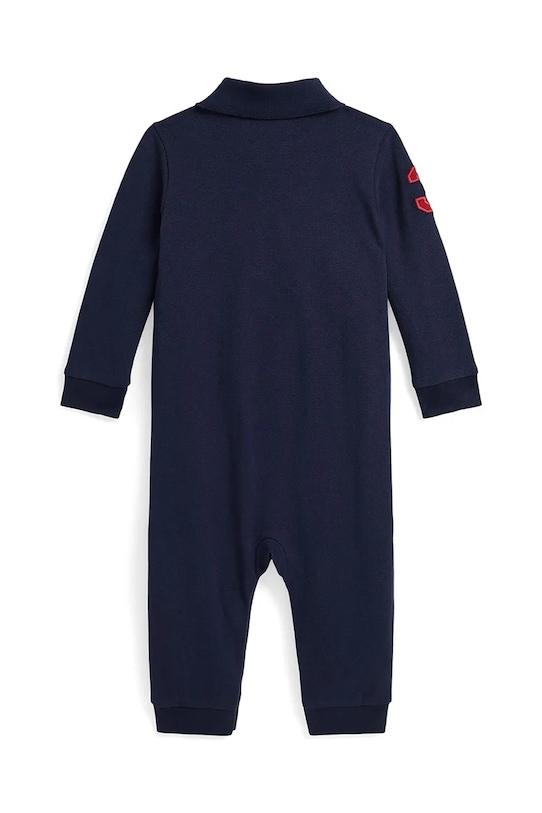 Βρεφική βαμβακερή ρόμπα Polo Ralph Lauren 320980895001 σκούρο μπλε AW25