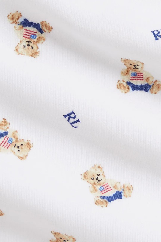 Κοριτσίστικα Βαμβακερά φορμάκια για μωρά Polo Ralph Lauren 320P00760001 λευκό