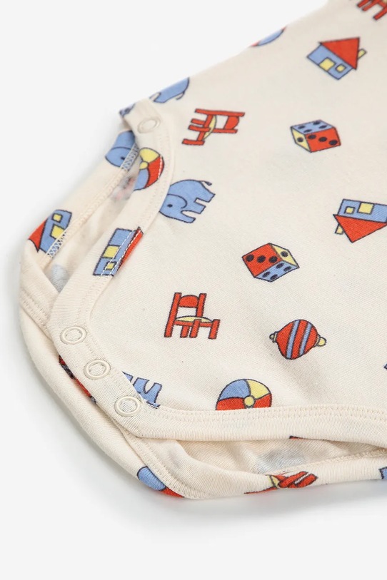 Bobo Choses gyerek body Toys 225AB004 bézs AW25