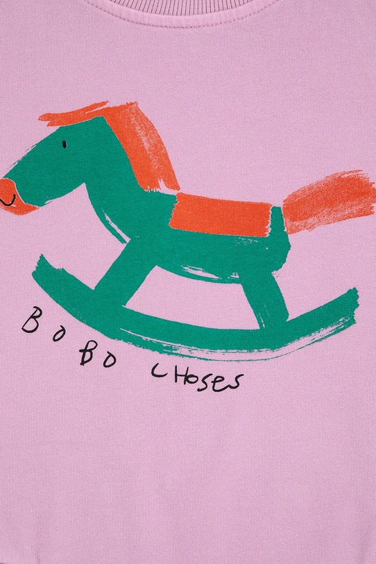 Chlapec Body pre bábätká Bobo Choses Rocking Horse 225AB009 fialová