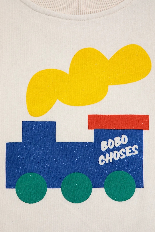 Băieți Bobo Choses body bebe Choo Choo 225AB010 alb