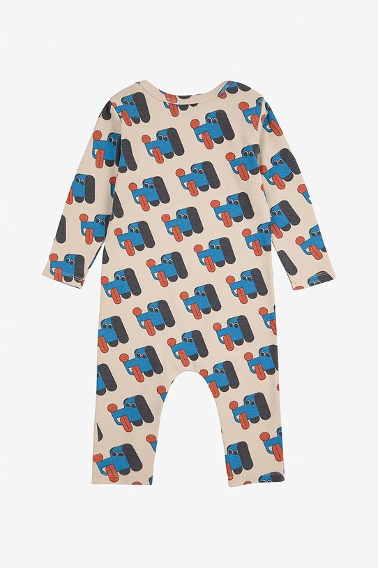 Bobo Choses pajacyk niemowlęcy Doggy Mate 225AB095 beżowy AW25