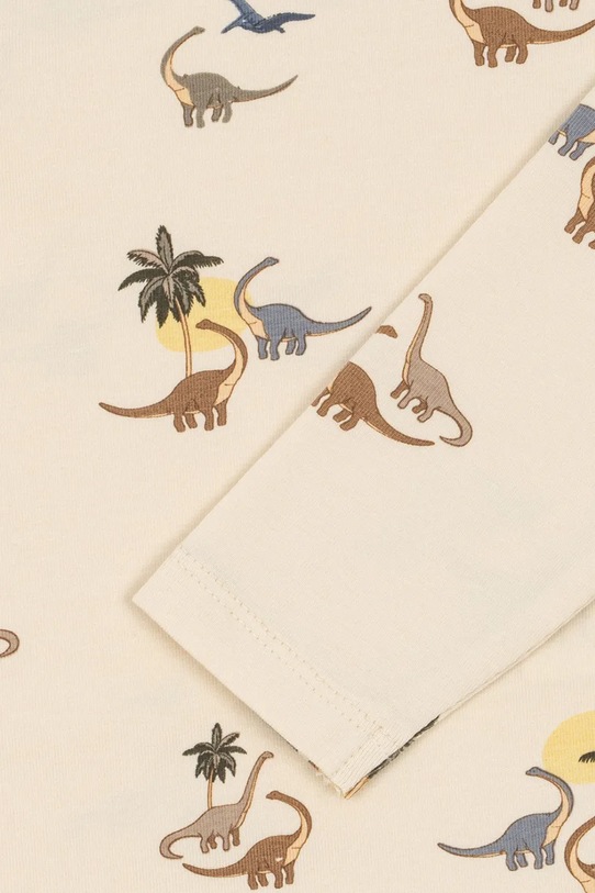 Боді для немовлят Konges Sløjd BASIC LS BODY GOTS бежевий KS103702.9BYA