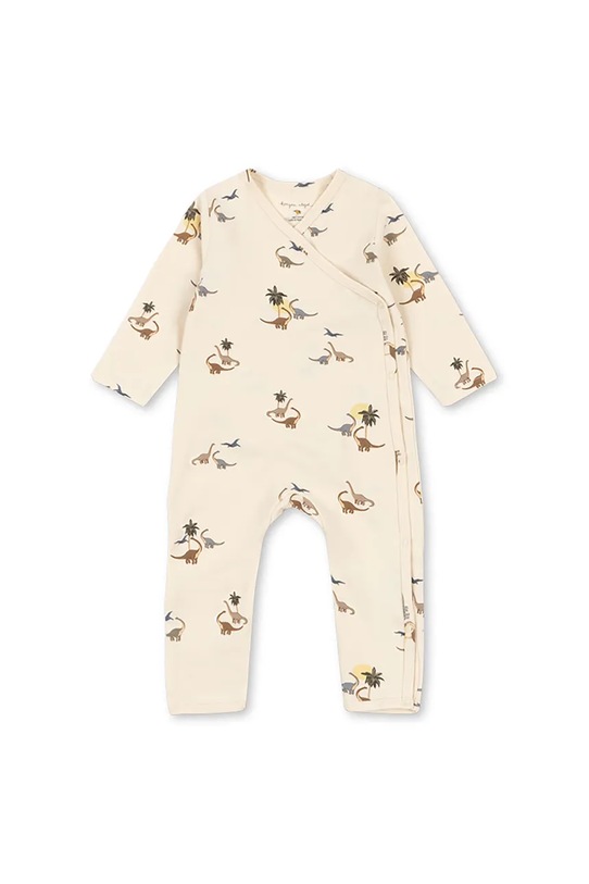 Konges Sløjd rampers niemowlęcy BASIC NEWBORN ONESIE GOTS Produkt niemowlęcy beżowy KS103704.9BYA