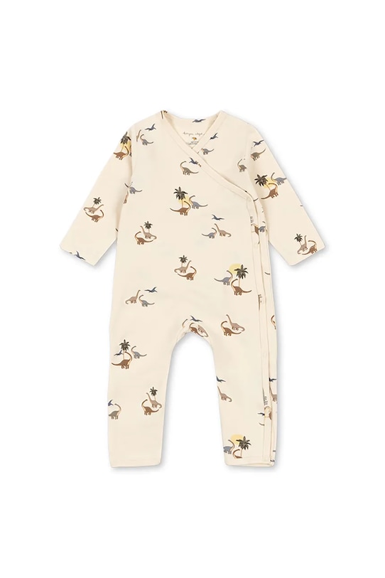 Konges Sløjd rampe pentru copii BASIC NEWBORN ONESIE GOTS Produs pentru bebe bej KS103704.9BYA