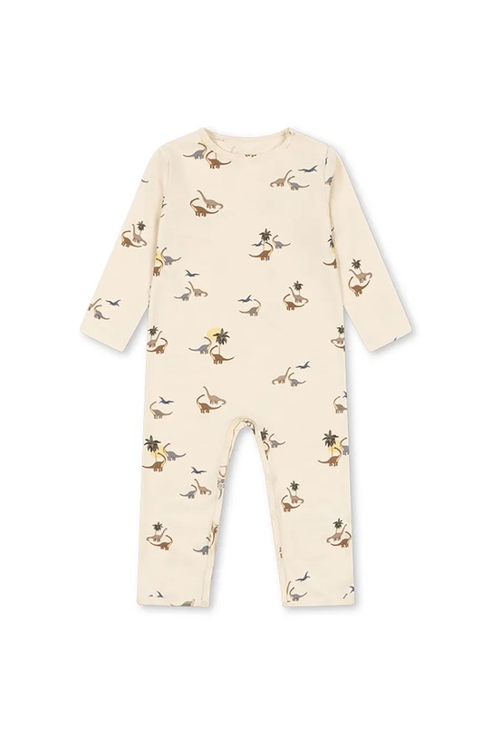 Konges Sløjd pajacyk niemowlęcy BASIC ONESIE GOTS Produkt niemowlęcy beżowy KS103705.9BYA